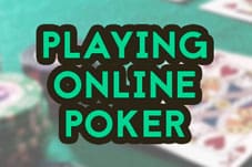 playing online poker